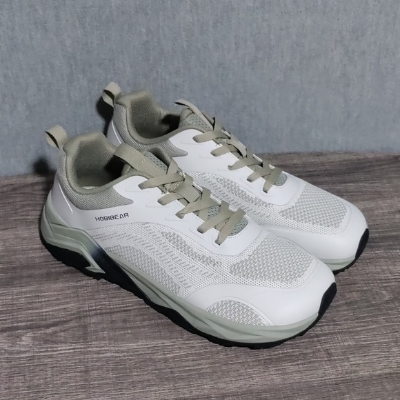 HOBIBEAR Men's Running Shoes Wide Toe Box Zero Drop Sneakers Size 11 WIDE Beige - Picture 8 of 12